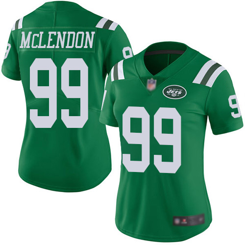 New York Jets Limited Green Women Steve McLendon Jersey NFL Football #99 Rush Vapor Untouchable->youth nfl jersey->Youth Jersey